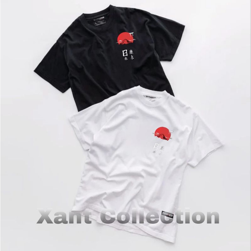 Kaos Oblong Pria GUNUNG FUJI Baju Oblong Pria Atasan Pria Lengan Pendek Cotton Combed