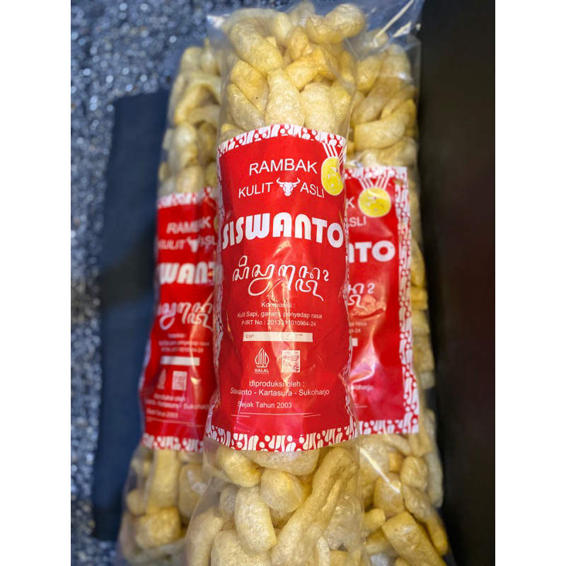 

Kerupuk Kulit Sayur / Krecek Asli SISWANTO 500 g