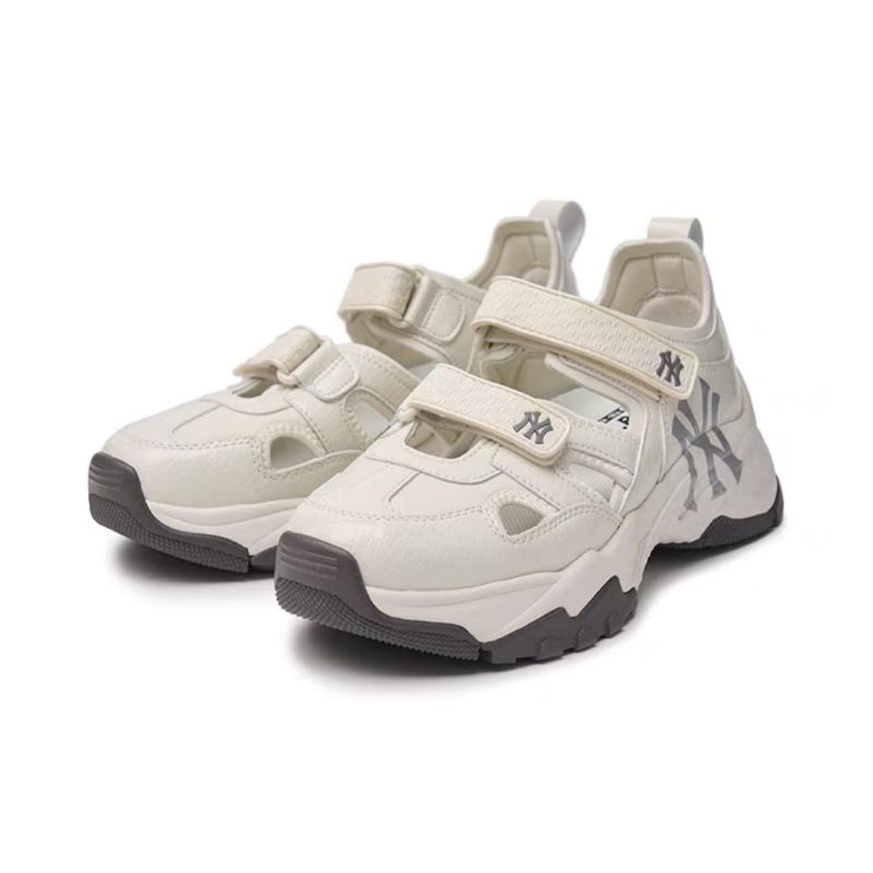 Sepatu Sandal MLB Bigball Chunky NY Yankees Mask Lux White / MLB Original