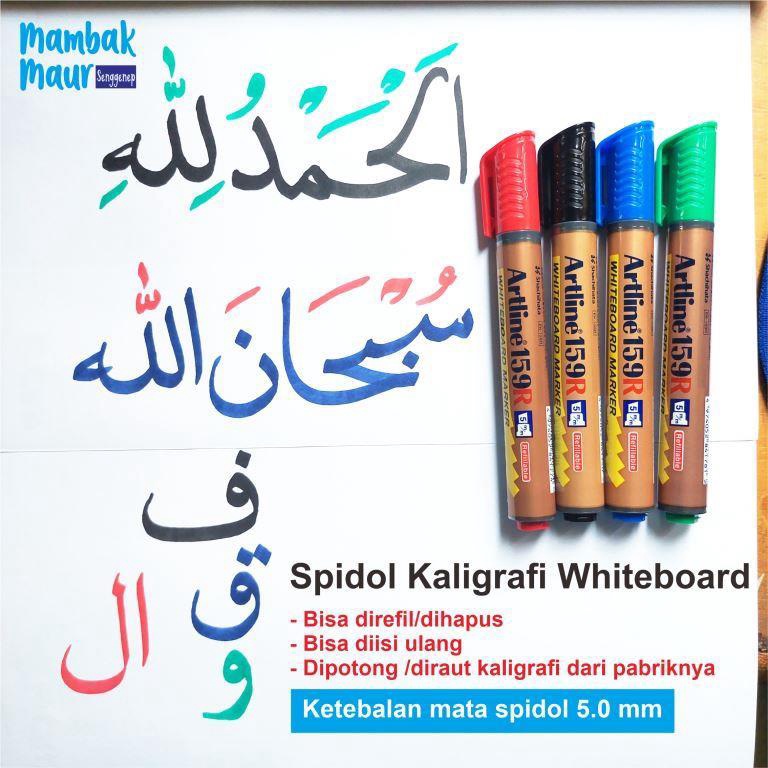 PRODUCT TERPOPULER SPIDOL KALIGRAFI ARTLINE BERSAR UKURAN 5 MM WHITEBOARD BISA DIHAPUS BISA ISI ULAN