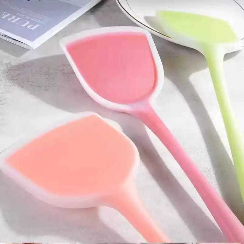 Spatula Premium Full Silicone / Sodet Silicone Anti Panas / Sodet Silikon Kuat Kekinian