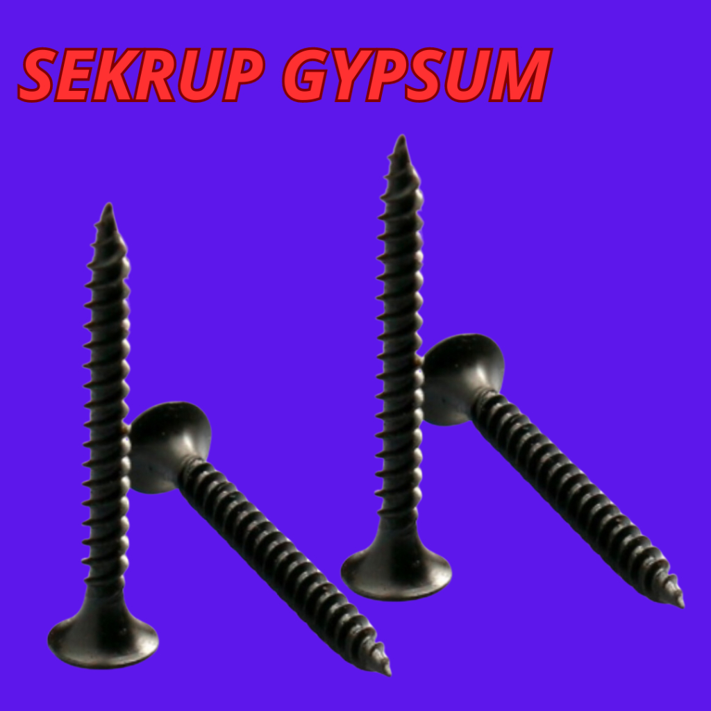 SEKRUP GYPSUM(HARDEN)500gr SKEUP BAUT SEKRUP GYPSUM /SEKRUP PLAFON SEKRUP BAUT HITAM SEKRUP MUR PLAF