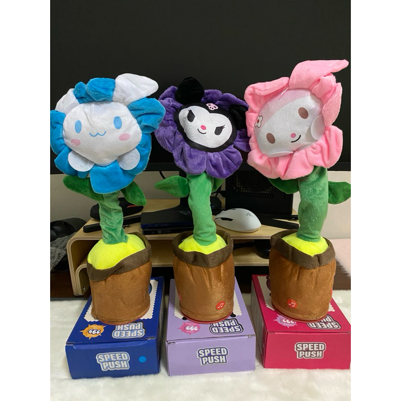 Boneka bernyanyi dan menari sanrio / boneka kaktus kuromi boneka kaktus cinamoroll boneka kaktus mym