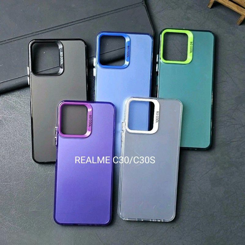 REALME C30 CASE SOCOOL CASING IMD HYBRID PLATE HOLOGRAM REALME C30 C30S iStore