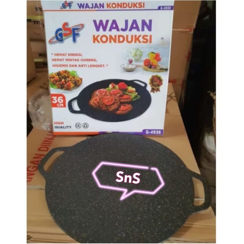 Wajan Konduksi Gsf 36Cm Anti Lengket Teflon