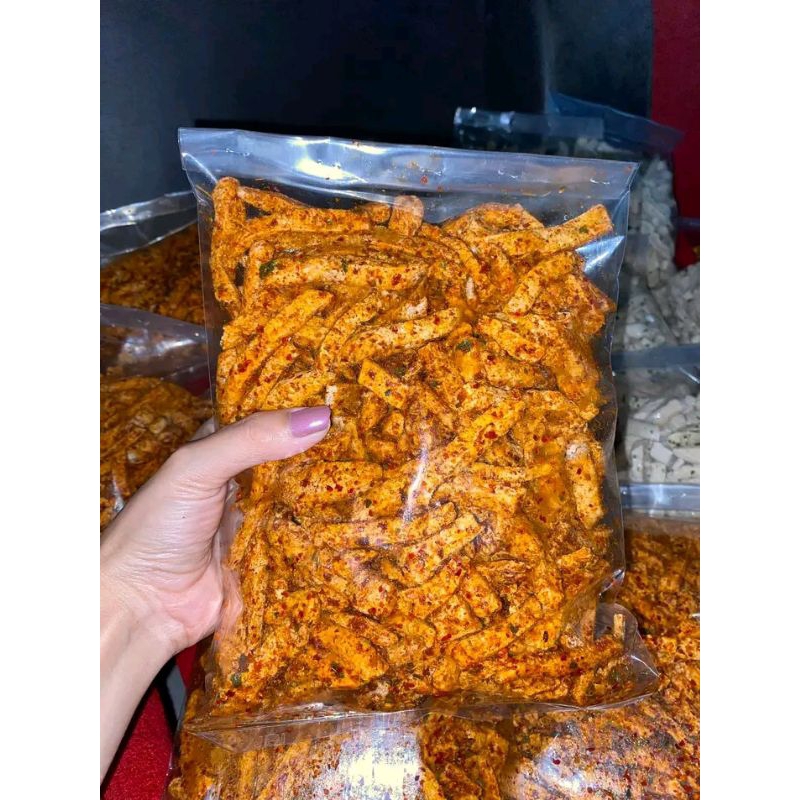 

Basreng Frey Snack 1kg pedas daun jeruk