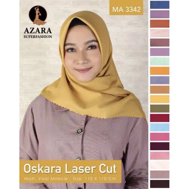 Kerudung Oskara LC Azara | Segi Empat Polos