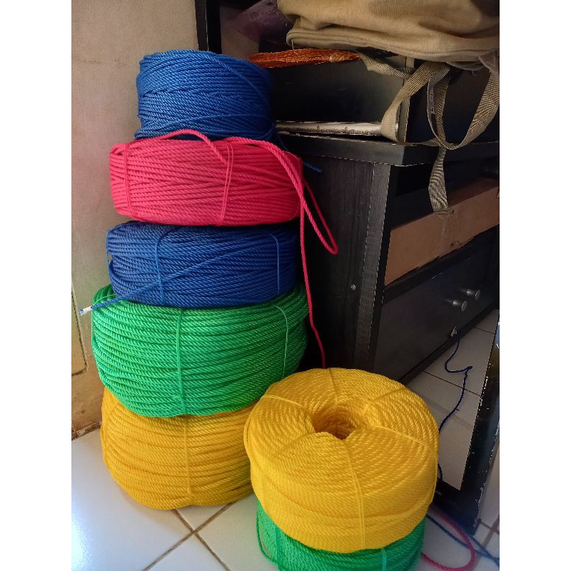 Tali tambang  PE nilon nylon plastik 4mm 5mm 6mm meteran