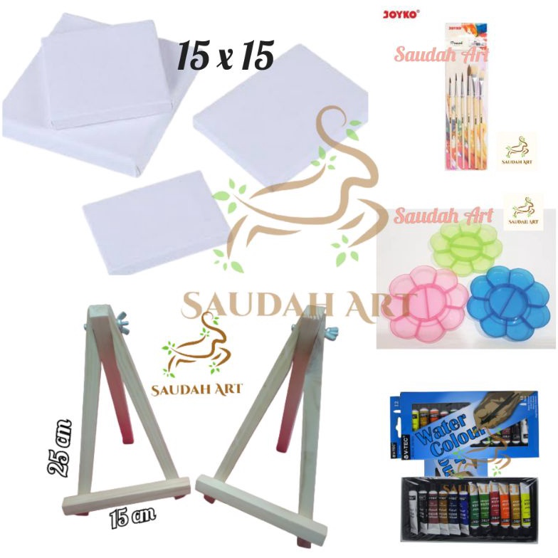 

PROMO SPESIAL Paket Lukis Lengkap kanvas 15x15kuaspaletcat air 6mleasel 2x3