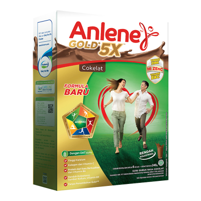 

Anlene Gold 5X Susu Bubuk Dewasa Cokelat 240 g