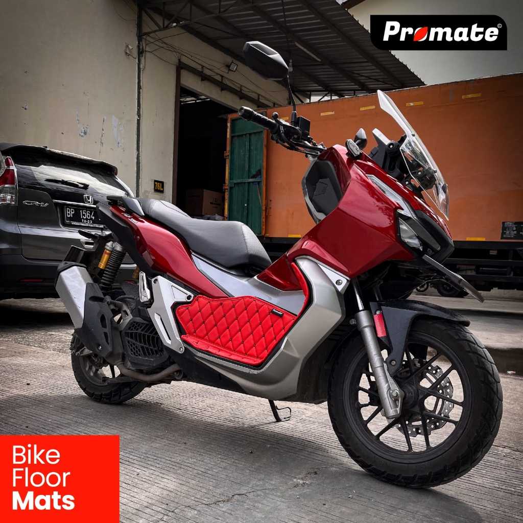 PROMATE KARPET MOTOR KULIT PREMIUM HONDA ADV 150 2019 - 2022 HITAM FULL
