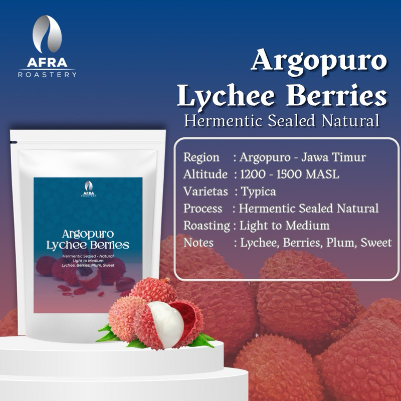 

Biji Kopi Arabica Single Origin Argopuro Lychee Berries