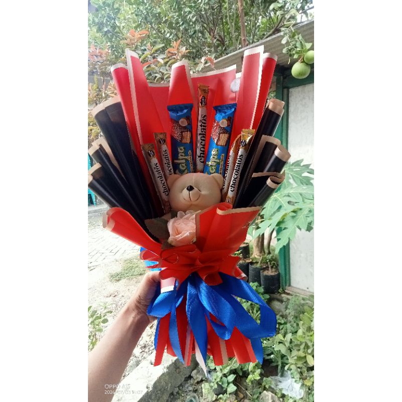 

buket boneka campur Snack murah