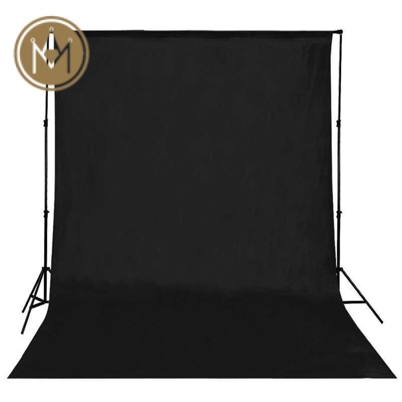 Kain Backdrop Studio Photography Background Foto Studio Cloth 200 x 300cm - S-1104 Hitam / Putih