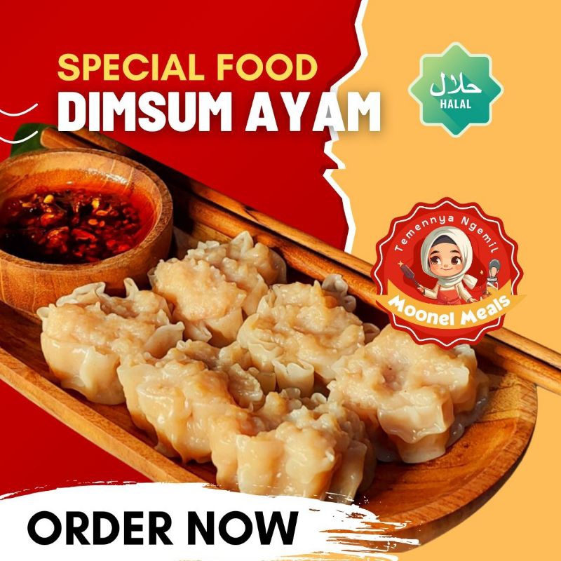 

DIMSUM AYAM Original Premium Halal (10 pcs) - Homemade Food Frozen Kualitas Restoran Bintang 5 - Moonel Meals