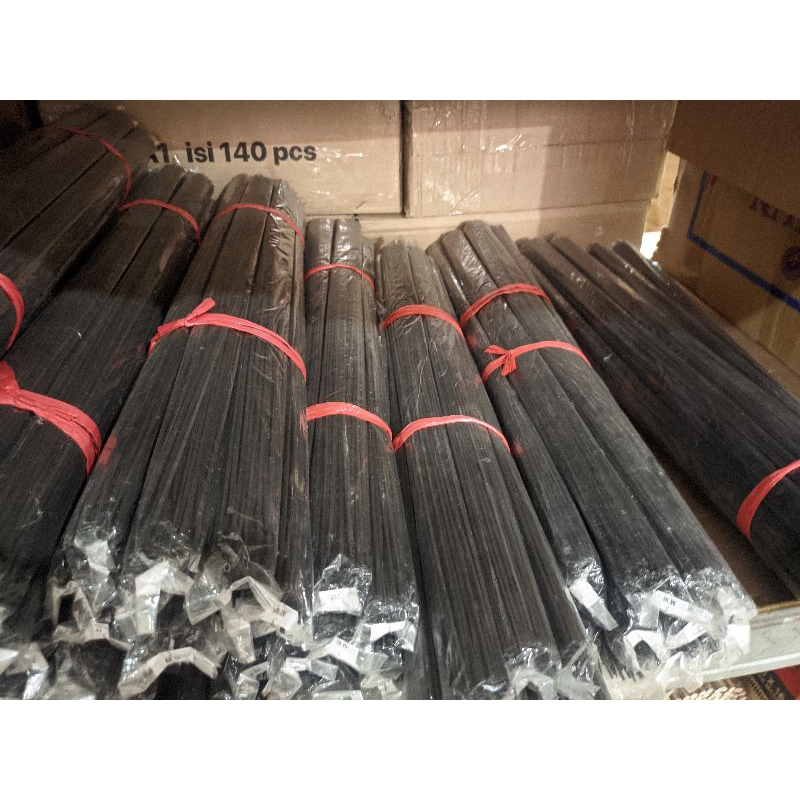 Ruji Bambu Warna Hitam 2 mm isi 100pcs Batang Ruji Bambu Warna Hitam Jeruji Sangkar Burung