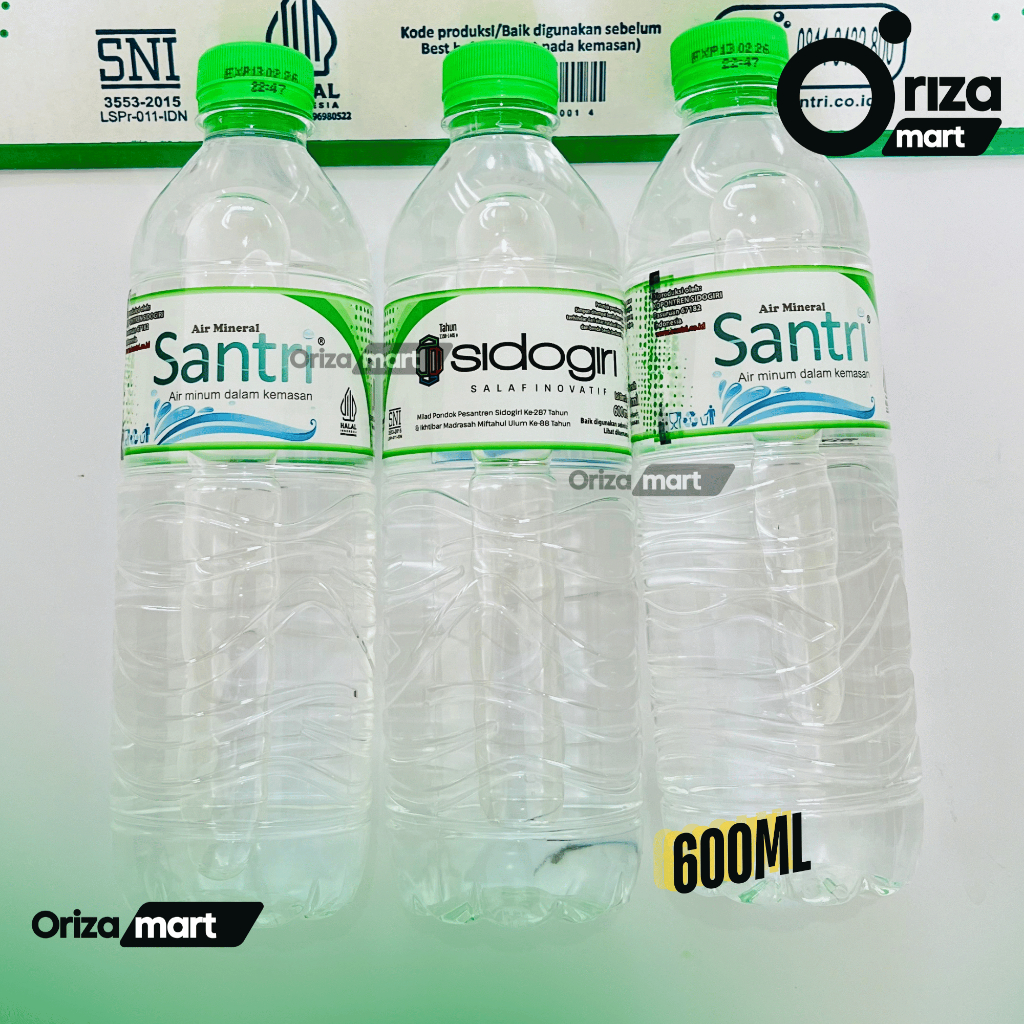 

AIR SANTRI KEMASAN BOTOL 600ML , KEMASAN BOTOL 330ML DAN GELAS 240ML / AIR MINERAL- Eceran