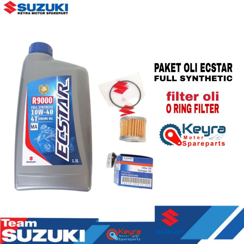 PAKET OLI ECSTAR R9000 FULL SYNTHETIC ASLI ORIGINAL