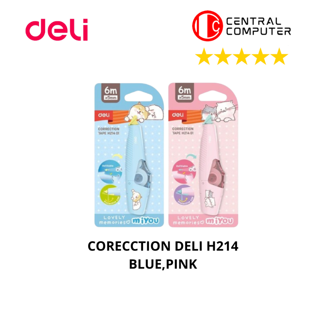 

CORRECTION TAPE DELI H214 01 / TIP EX KERTAS DELI H214