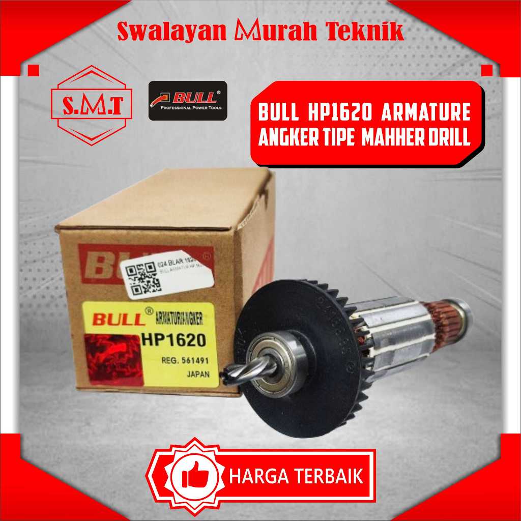 BULL HP1620 armatur rotor angkur angker mesin bor tembok makita HP 1620