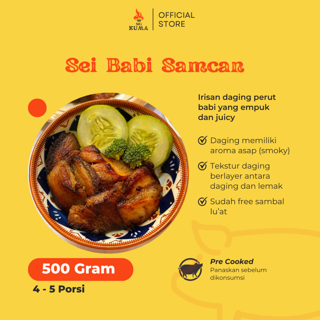 

SEI SAMCAN BABI ASAP Kupang - Khas NTT - Se'i Samcan 500 Gram