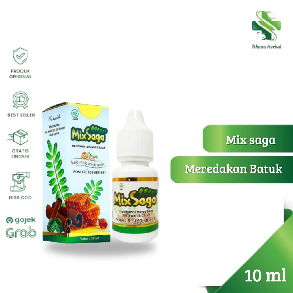 

Mix Saga Greenzone -Meredakan Batuk Anak dan Dewasa - 10 ml