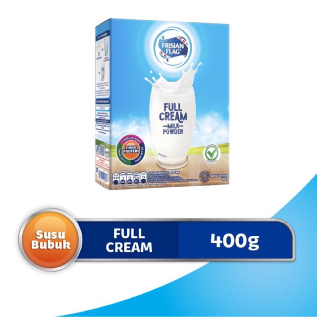 

Frisian Flag Susu Bubuk Full cream untuk keluarga 400g