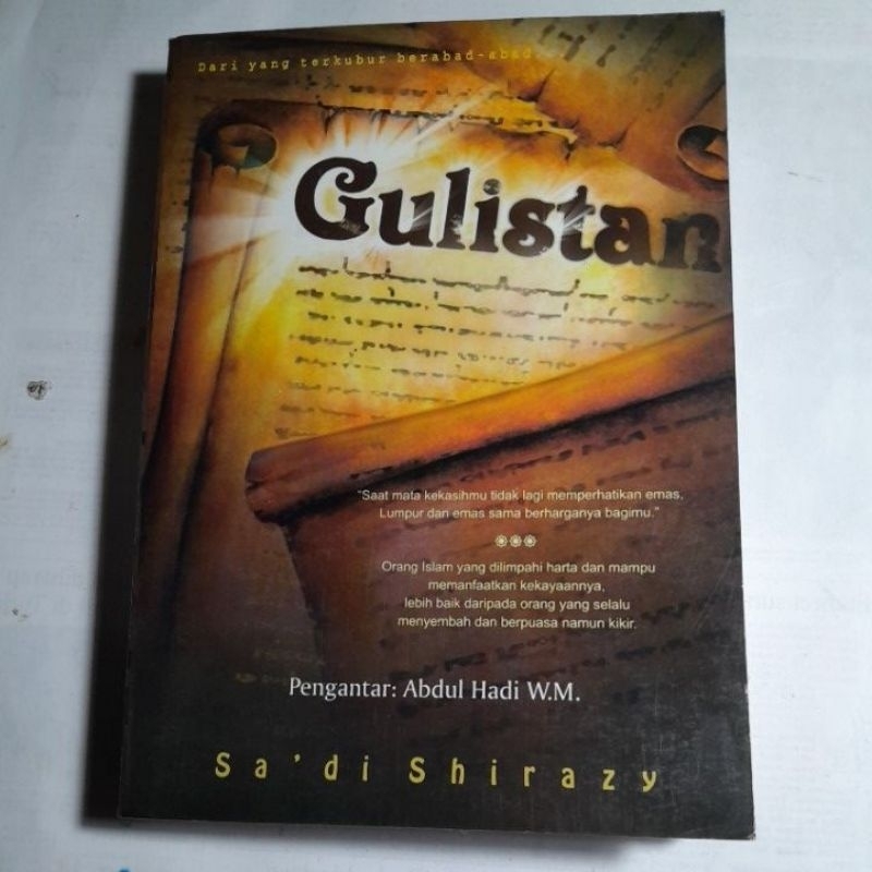 Buku Gulistan Sadi Shirazy