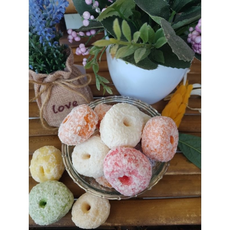 

Cemilan Donat Mini / Donat Manis / Donat Pelangi