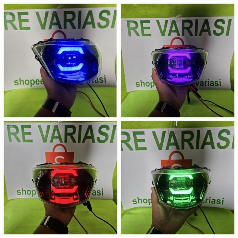 LAMPU DEPAN MIO J COSTUME DAYMAKER ROBOT