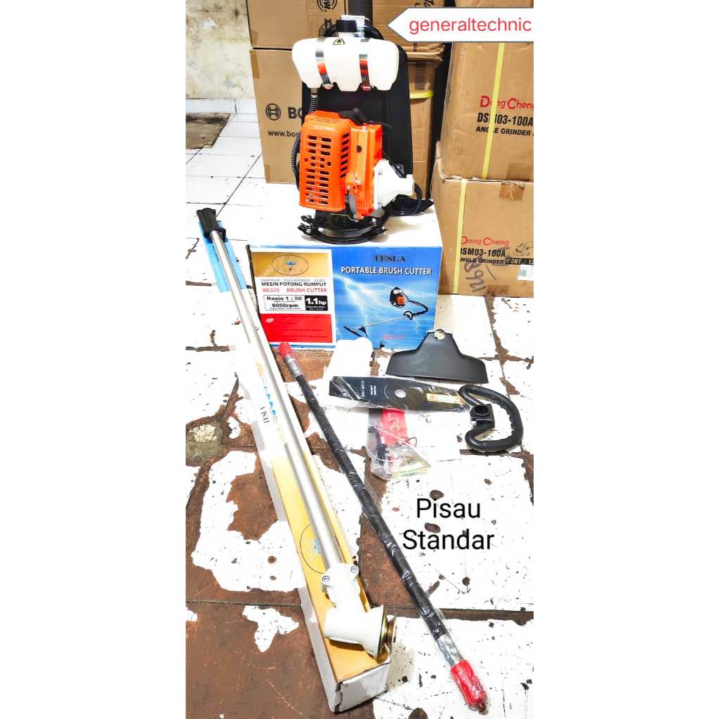 Brush Cutter 328 Tesla Mesin Potong Rumput Tesla 328 Mesin Potong Rumput 328 Tesla