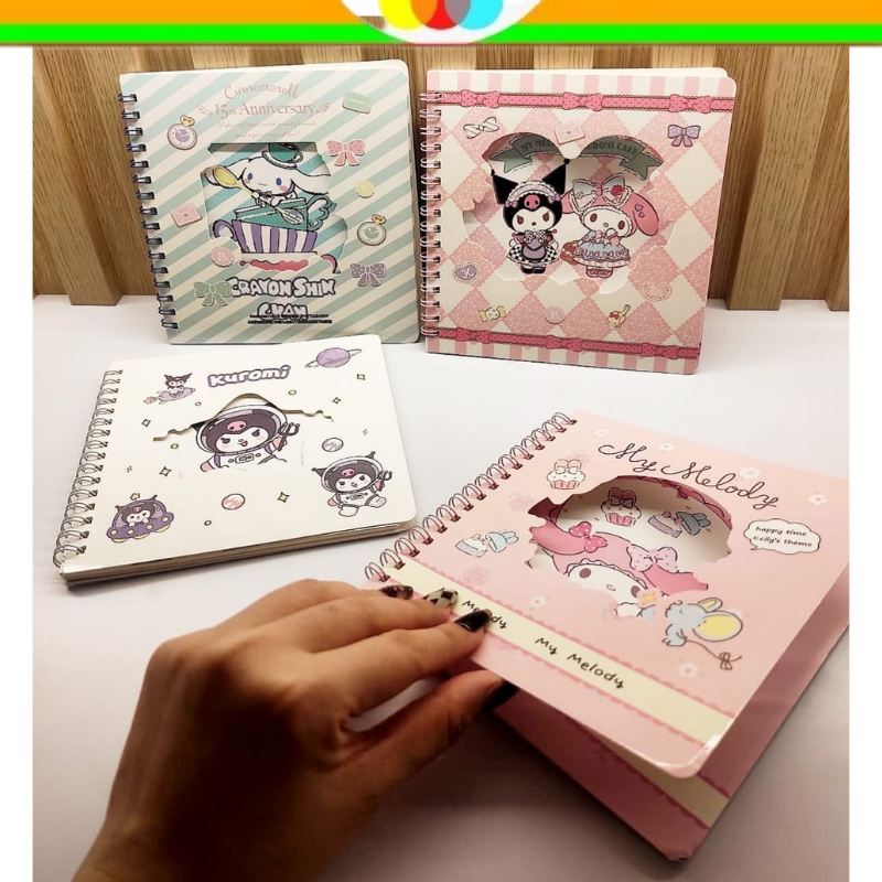 

BINDER BOOK MIDDLE SANRIO XQ | BUKU TULIS BINDER SANRIO | KUROMI | MELODY | CINAMORROL | BUKU TULIS | DIARY BOOK | NOTES BOOK | NOTES @sakimyoshop