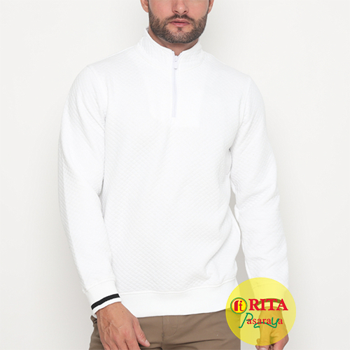 Carlos Moreno Jaket Sweater Half Zipper Outer Casual JHZ 199011 Jaket Pria terbaru Jaket Pakaian Pri