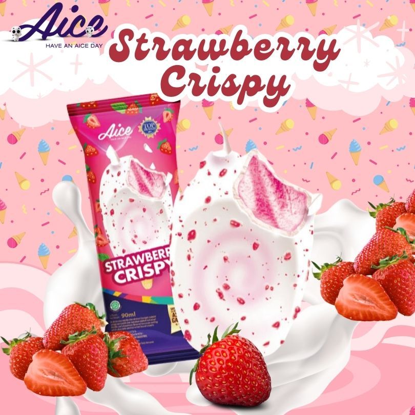 

Aice Strawberry Crispy 90ml 1Pcs