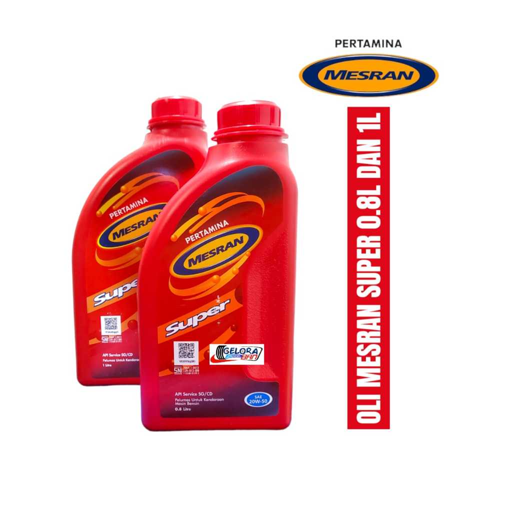 OLI MESRAN 0.8 LITER DAN 1 LITER ORIGINAL oli mesran oli mesin oil mesin oli 1 liter oli 0.8 liter o