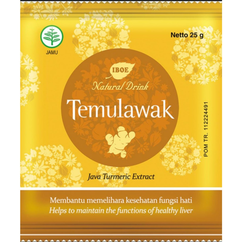 

Jamu IBOE - Natural Drink Temulawak 25gr x 10 Sachet