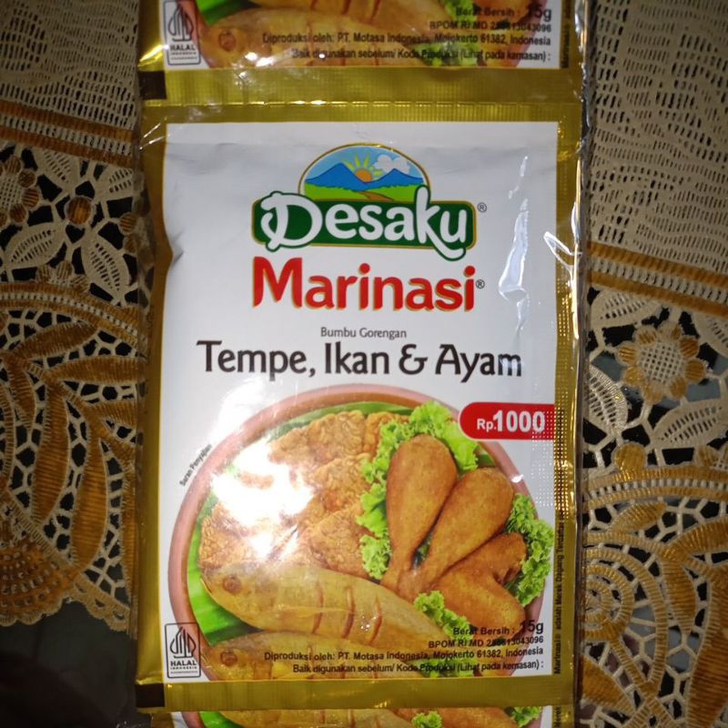 

Desaku marinasi 1 renceng isi 12 sachet
