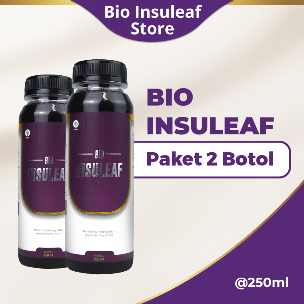 Bio Insuleaf Herbal Diabetes Original 2 Botol