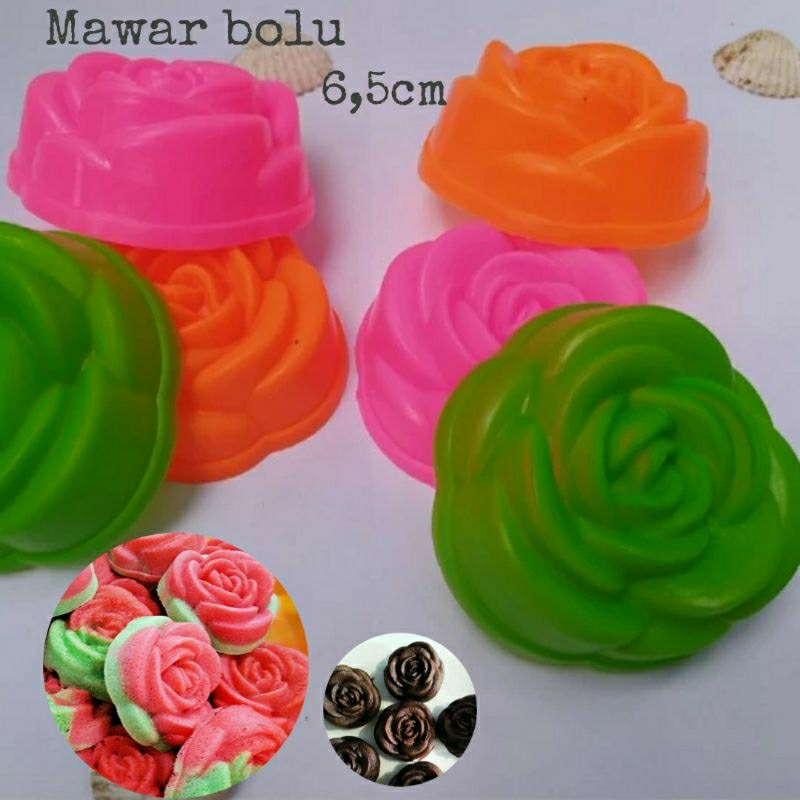 Cetakan Bolu Puding Talam Mawar/Puding Mawar tanggung