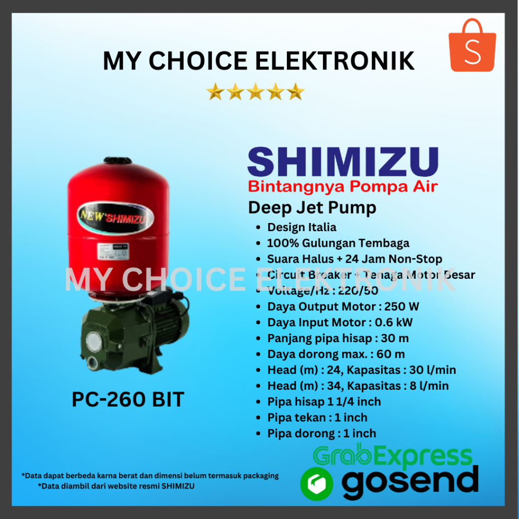 Shimizu Jet Pump PC-260 BIT