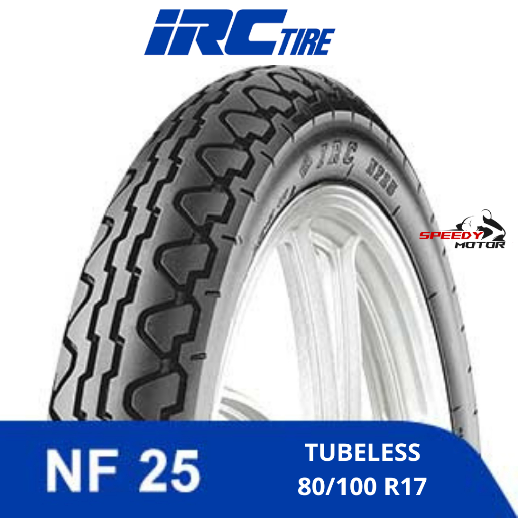 Ban Motor Tubeless IRC 80/100 Ring 17 NF25 Tubeless 80/100-17