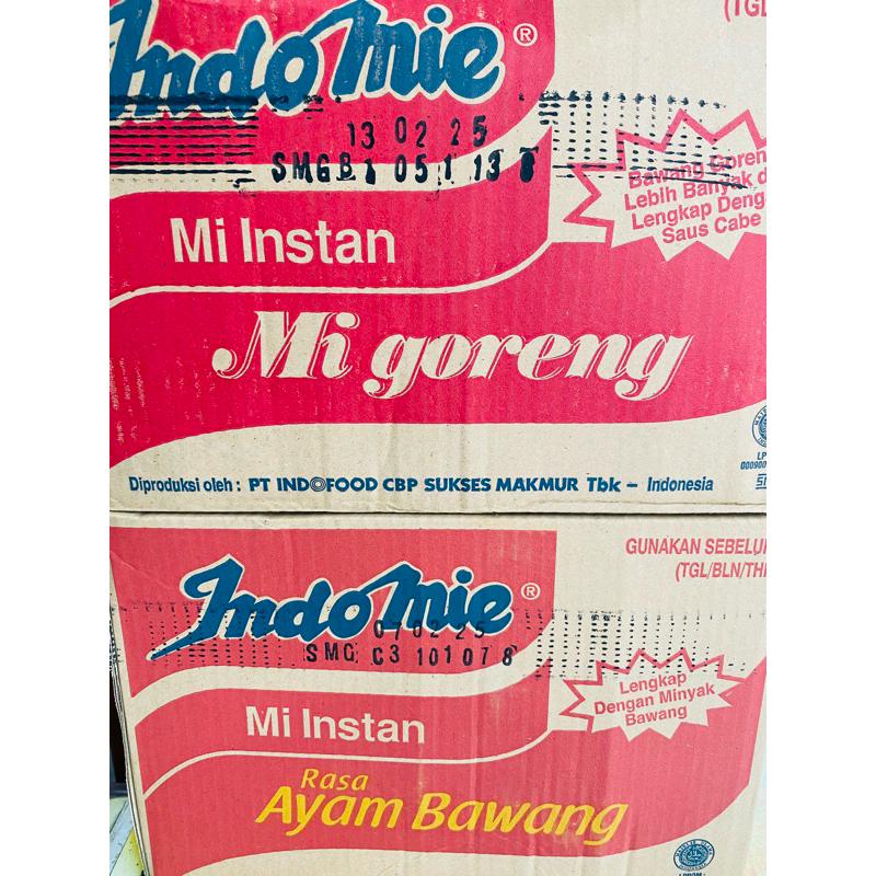 

INDOMIE GORENG/AYAM BAWANG 1 DUS ISI 40