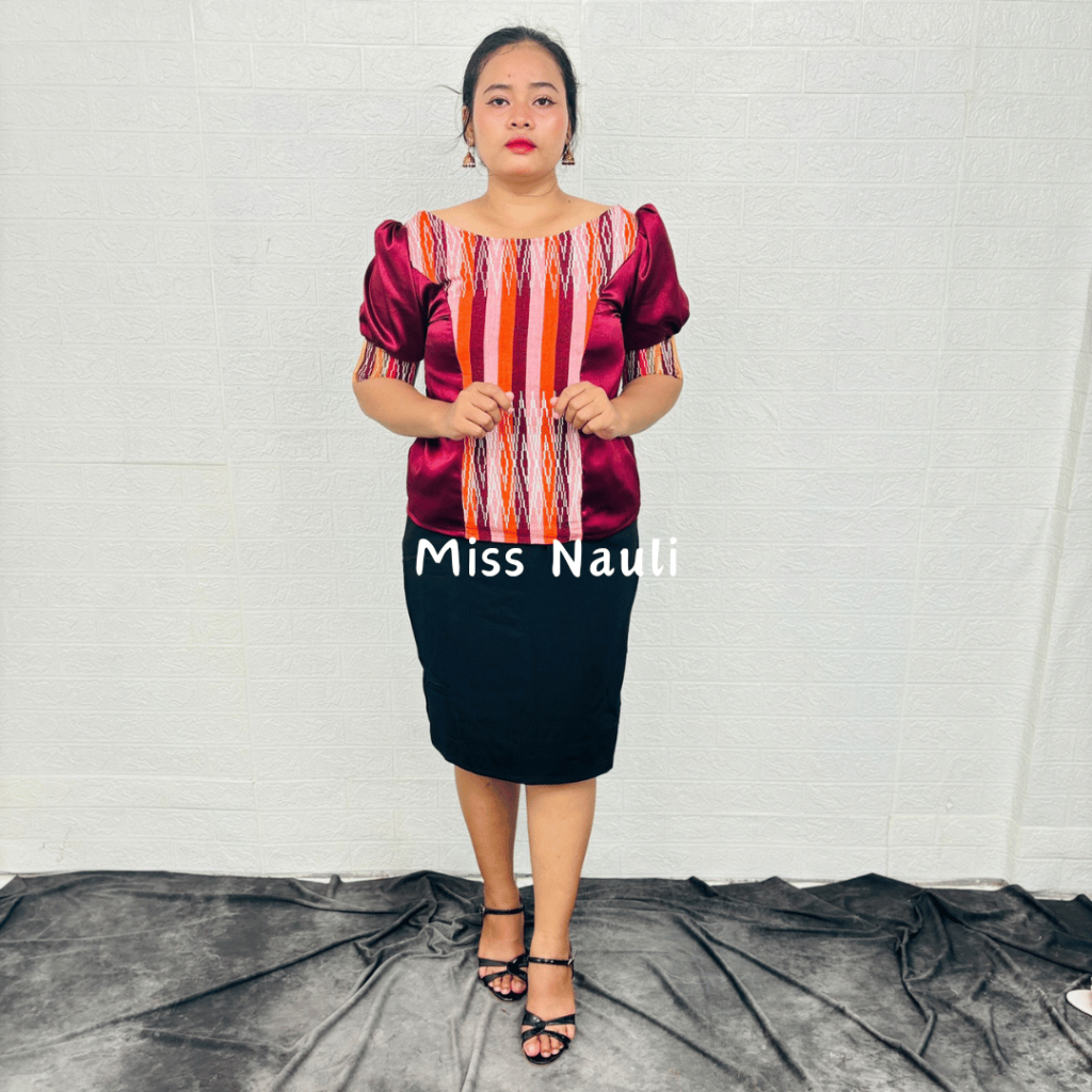 Blouse Etnik Ulos Asli Corak Sibolang Design By Miss Nauli