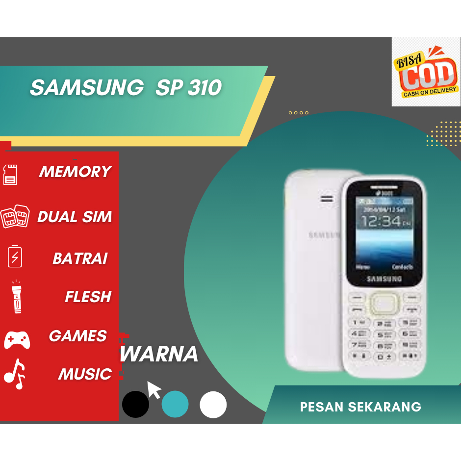 Hp SAMSUNG B310 PHYTON Dual Sim termurah Samsung Jadul Murah