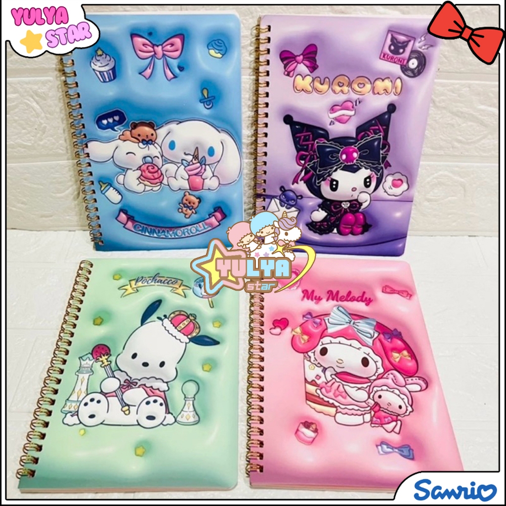 

Buku Coil A5 motif SANRIO / Buku catatan ukuran A5 SANRIO