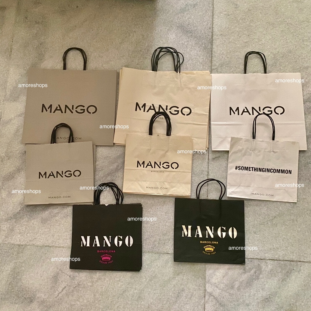 

Paperbag MANGO / Kantongan Kertas Baju Shopping Bag