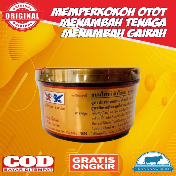 Kamlang Gold Original Thailand Bikin Ayam Aduan Ganas Ori Extra Herbal