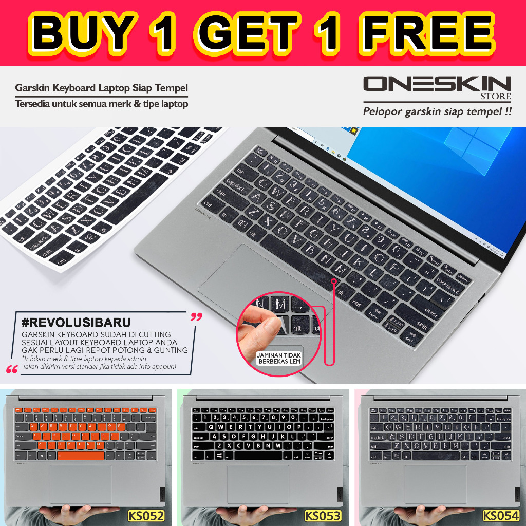 Garskin Stiker Sticker keyboard laptop Lenovo gambar custom katalog 54