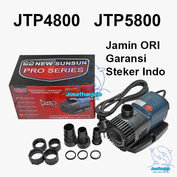 SUNSUN JTP Pro JPro / ECO / Low JPro 2000 3000 4800 5800 Liter/Jam SNI Original Pompa Low Watt