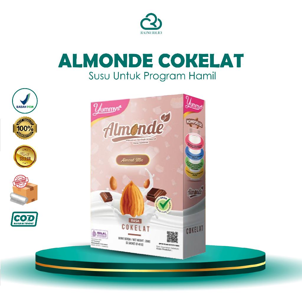 ALMONDE ALMOND COKELAT untuk ibu hamil & Program Hamil Almonde Susu Ibu Hamil Almonde Susu Promil